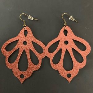 Leather earrings